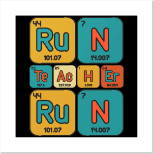 Run teacher Run Posters and Art